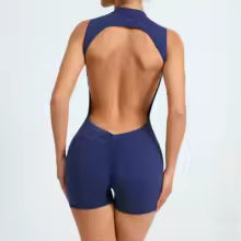 Women V Back Scrunch Sports Jumpsuit