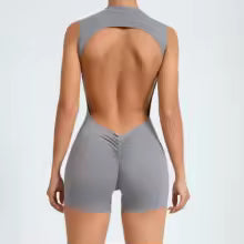 Women V Back Scrunch Sports Jumpsuit