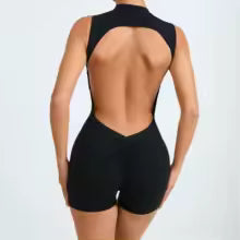Women V Back Scrunch Sports Jumpsuit