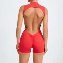 Women V Back Scrunch Sports Jumpsuit
